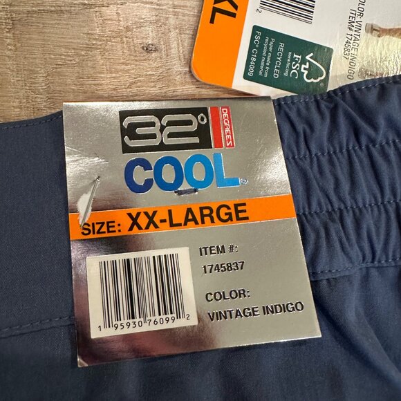 32 COOL WOMENS BLUE XXL ACTIVE SKORT NEW WITH TAGS VINTAGE INDIGO - Picture 10 of 10